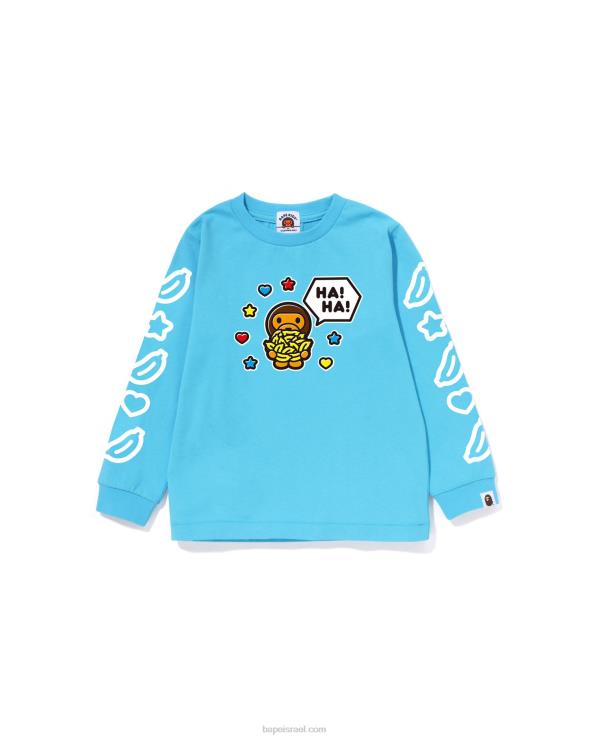 כְּחוֹל A Bathing Ape 644LV1477 ילדים חולצת בלון דיבור של בייבי מילו מס' 1