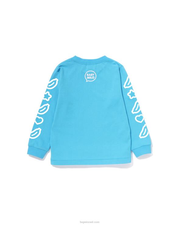 כְּחוֹל A Bathing Ape 644LV1477 ילדים חולצת בלון דיבור של בייבי מילו מס' 1