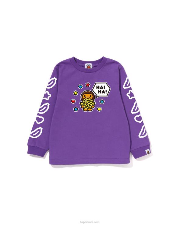 סָגוֹל A Bathing Ape 644LV1480 ילדים חולצת בלון דיבור של בייבי מילו מס' 1
