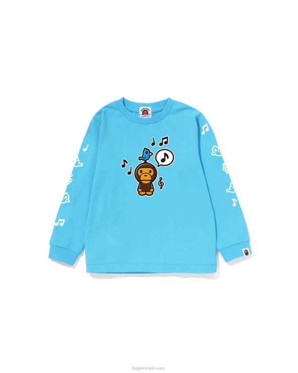 כְּחוֹל A Bathing Ape 644LV1483 ילדים חולצת בלון דיבור בייבי מילו מס' 2
