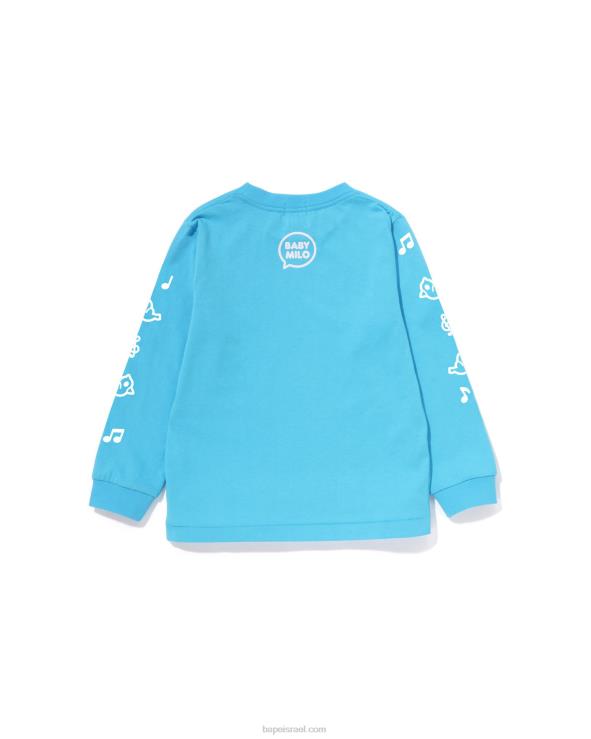 כְּחוֹל A Bathing Ape 644LV1483 ילדים חולצת בלון דיבור בייבי מילו מס' 2