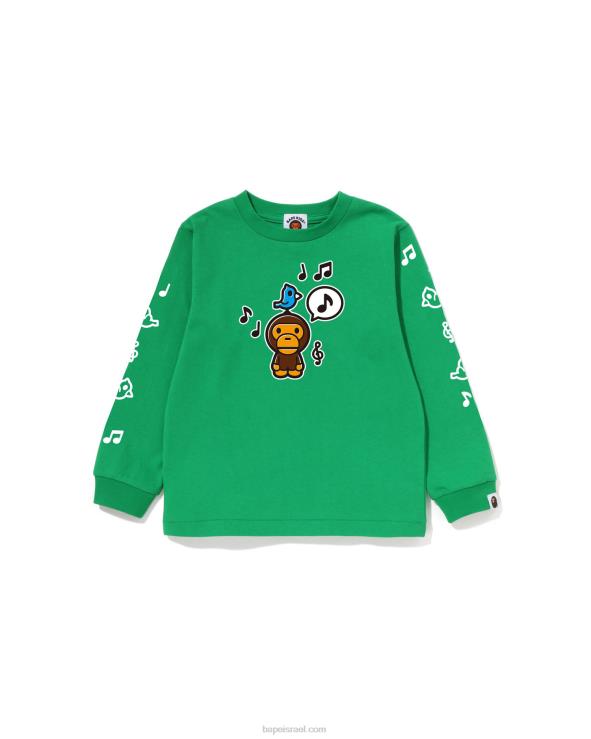 מנטה A Bathing Ape 644LV1484 ילדים חולצת בלון דיבור בייבי מילו מס' 2