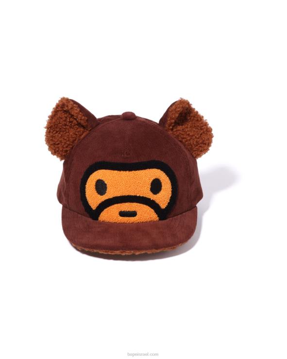 חום A Bathing Ape 644LV1489 ילדים כובע אוזן של בייבי מיילו דוב