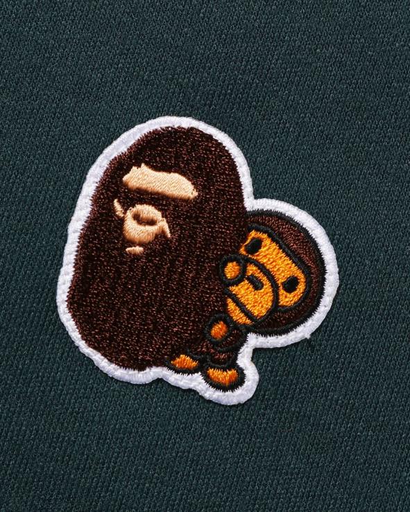 ג'ונגל עמוק A Bathing Ape 644LV1493 ילדים ראש ומילו חולצת צווארון בנקודה אחת