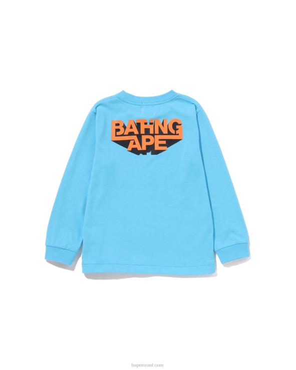 שמים כחולים A Bathing Ape 644LV1510 ילדים ראש טי
