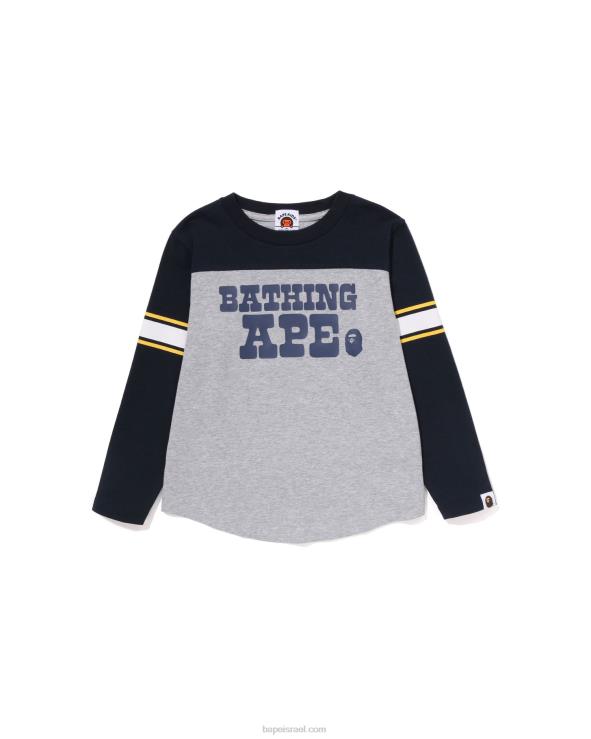 אפור A Bathing Ape 644LV1513 ילדים טי כדורגל