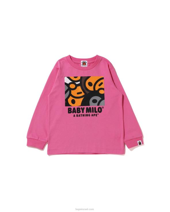 ורד קרמין A Bathing Ape 644LV1516 ילדים כל טי בייבי מילו מיקס