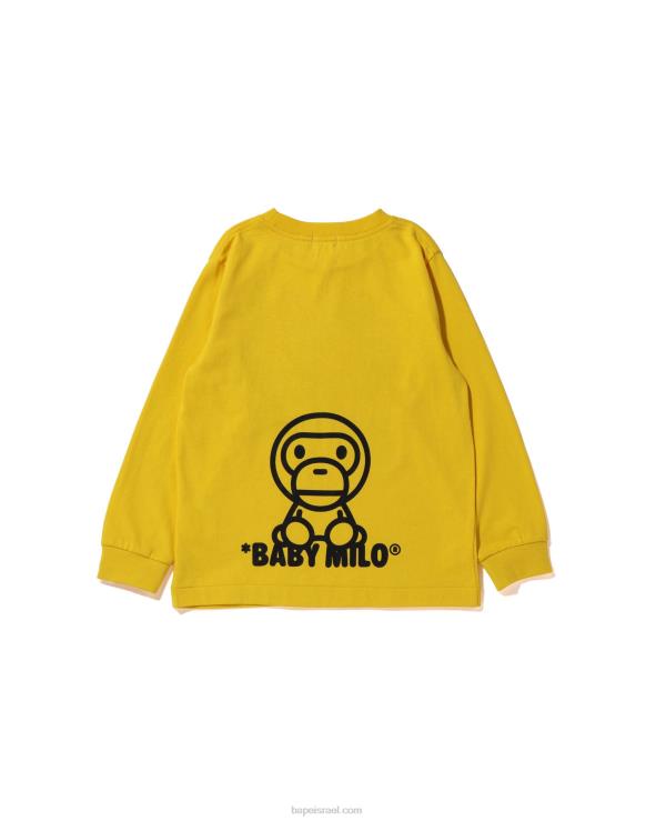 צהוב ערפל A Bathing Ape 644LV1517 ילדים כל טי בייבי מילו מיקס