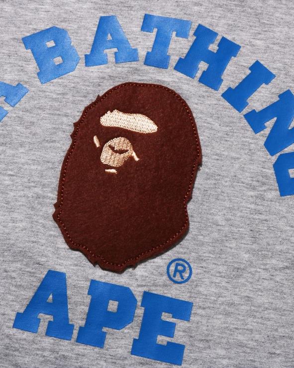 אפור A Bathing Ape 644LV1520 ילדים חולצה raglan מכללה