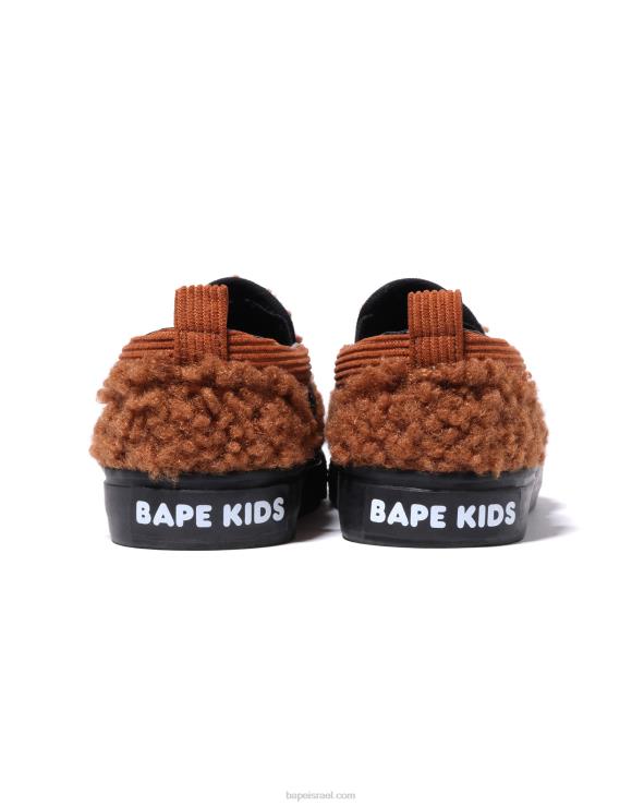 חום A Bathing Ape 644LV1522 ילדים baby milo boa slip ons