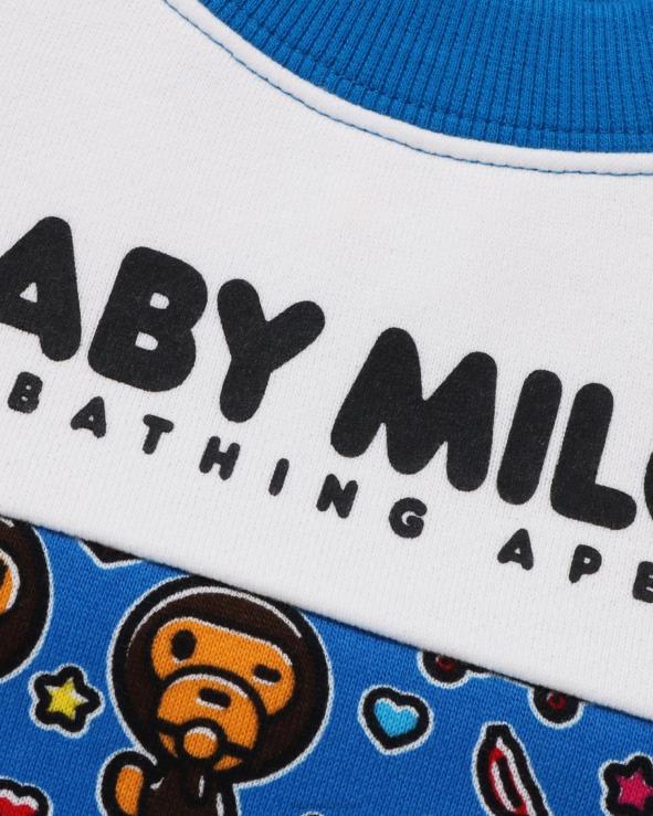 כְּחוֹל A Bathing Ape 644LV1528 ילדים צווארון צווארון בלון דיבור בייבי מילו