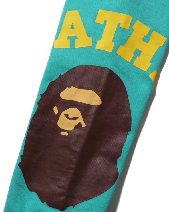 מנטה A Bathing Ape 644LV1536 ילדים מכנסי טרנינג ענקיים בקולג'