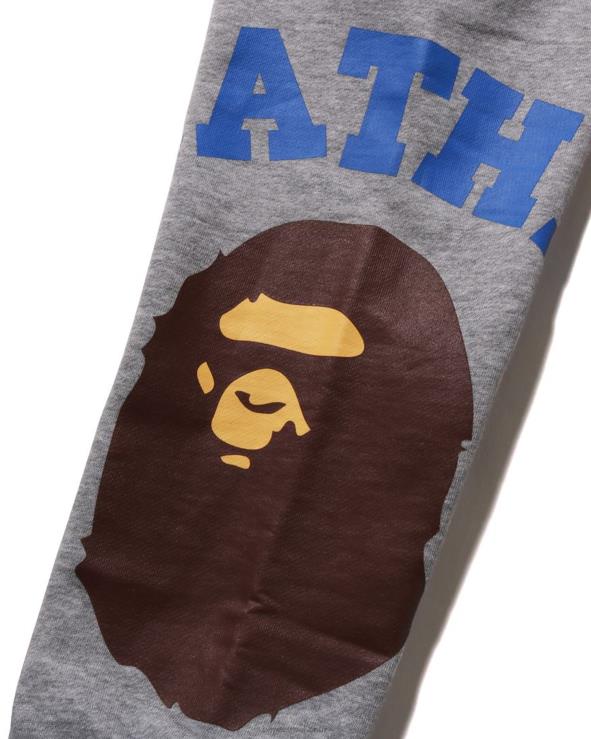 אפור A Bathing Ape 644LV1537 ילדים מכנסי טרנינג ענקיים בקולג'