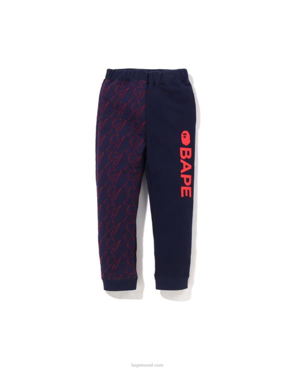 כְּחוֹל A Bathing Ape 644LV1543 ילדים סט מכנסי טרנינג