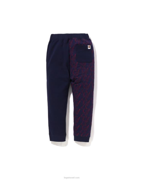 כְּחוֹל A Bathing Ape 644LV1543 ילדים סט מכנסי טרנינג