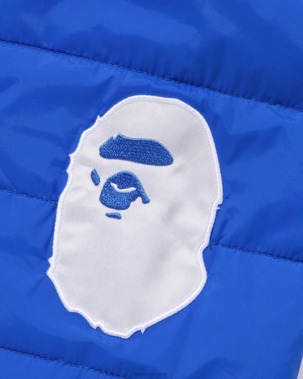 כְּחוֹל A Bathing Ape 644LV1547 ילדים ז'קט מרופד עם תיקון