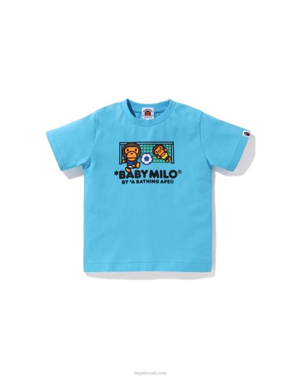 שמים כחולים A Bathing Ape 644LV1557 ילדים חולצת כדורגל בייבי מילו