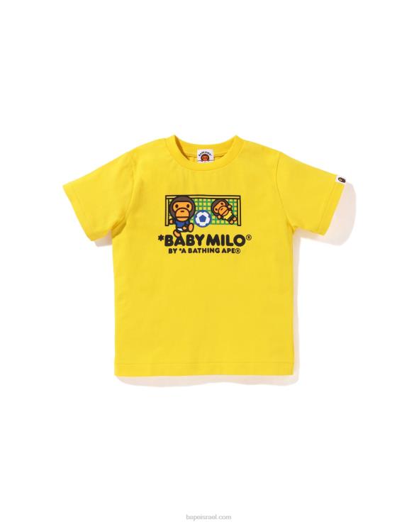 צהוב A Bathing Ape 644LV1559 ילדים חולצת כדורגל בייבי מילו