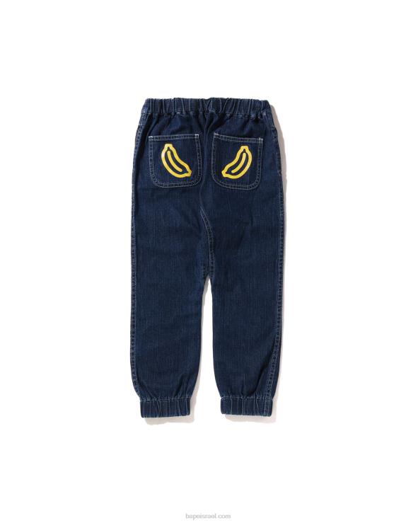 דֵנִים A Bathing Ape 644LV1560 ילדים מכנסי ג'ינס בלון דיבור בייבי מילו