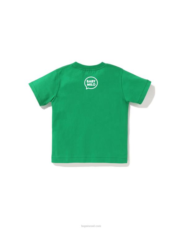 בַּרֶקֶת A Bathing Ape 644LV1562 ילדים חולצת בלון דיבור בייבי מילו מס' 4