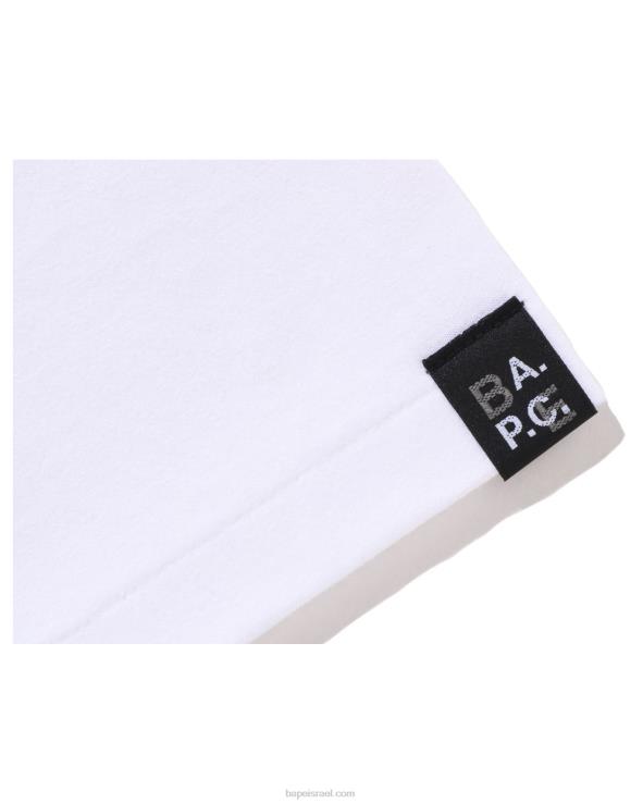 לבן A Bathing Ape 644LV1573 ילדים x a.p.c. milo ב-apc טי