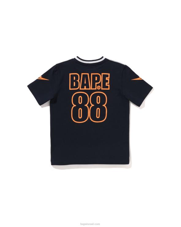 כחול כהה A Bathing Ape 644LV1574 ילדים חולצת כדורגל moonface