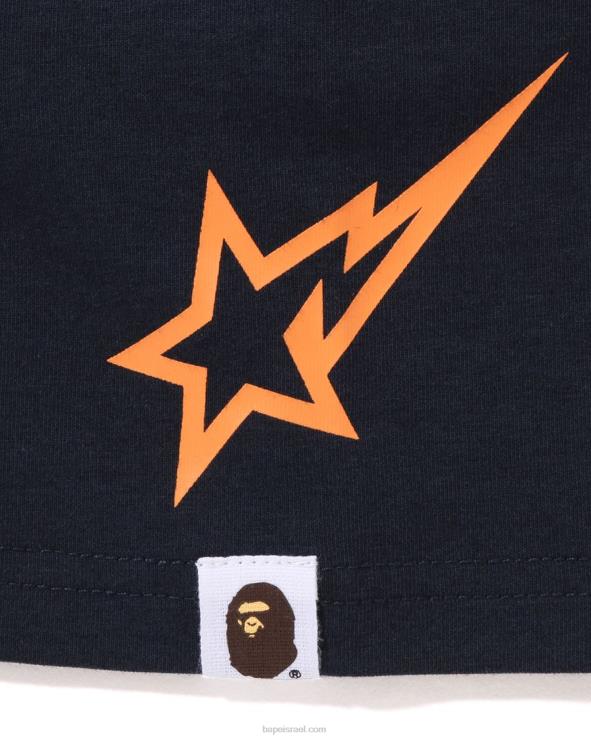 כחול כהה A Bathing Ape 644LV1574 ילדים חולצת כדורגל moonface