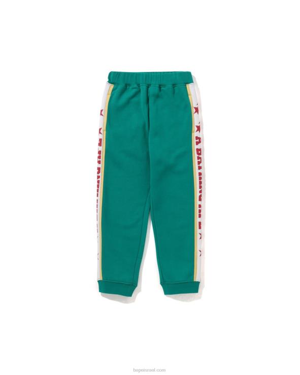 מנטה A Bathing Ape 644LV1578 ילדים מכנסי טרנינג בצבע בלוק