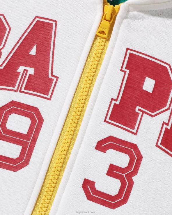 מנטה A Bathing Ape 644LV1580 ילדים קפוצ'ון קולור בלוק רוכסן