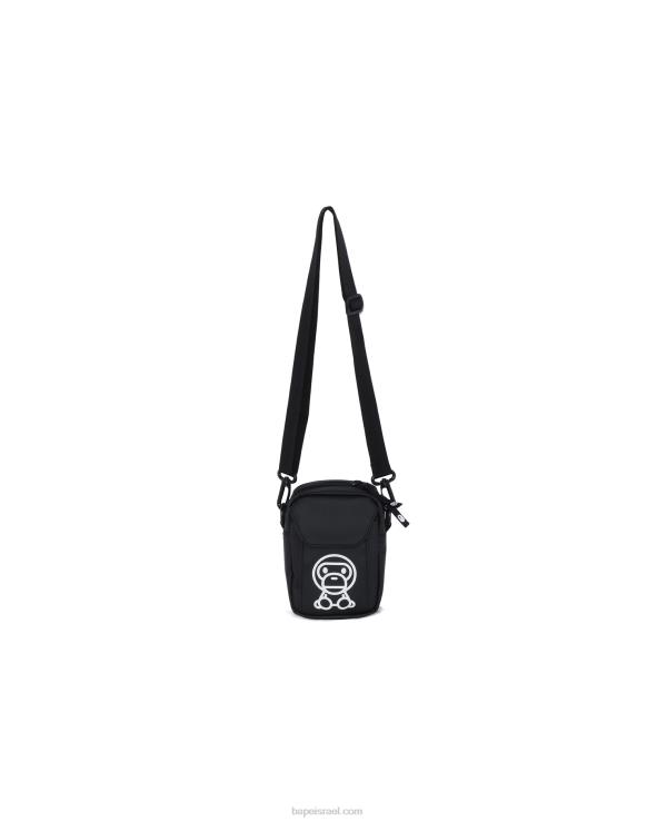 שָׁחוֹר A Bathing Ape 644LV1591 ילדים מועדון אימוני תיקי קיץ