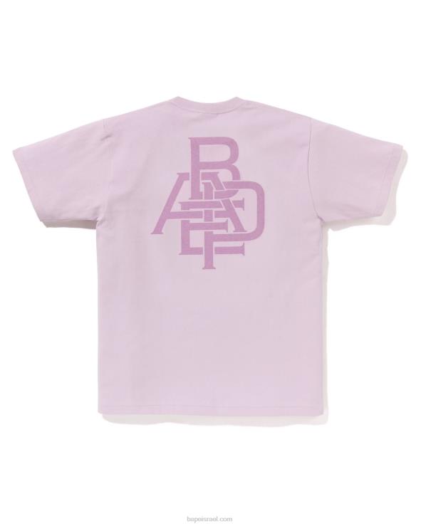 לִילָך A Bathing Ape 644LV159 גברים טי לוגו פיגמנט