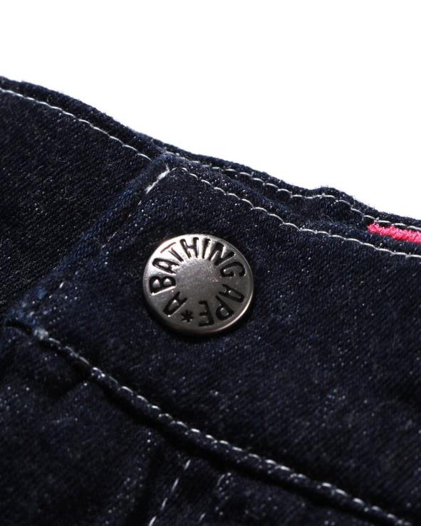 כחול כהה A Bathing Ape 644LV1600 ילדים מכנסי מילוי כיסים של תינוק מילו