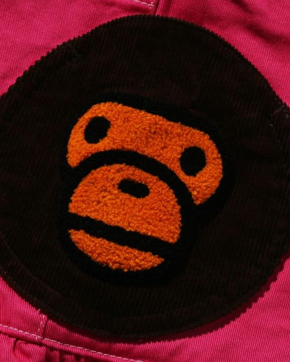 ורד קרמין A Bathing Ape 644LV1601 ילדים מכנסי מילוי כיסים של תינוק מילו