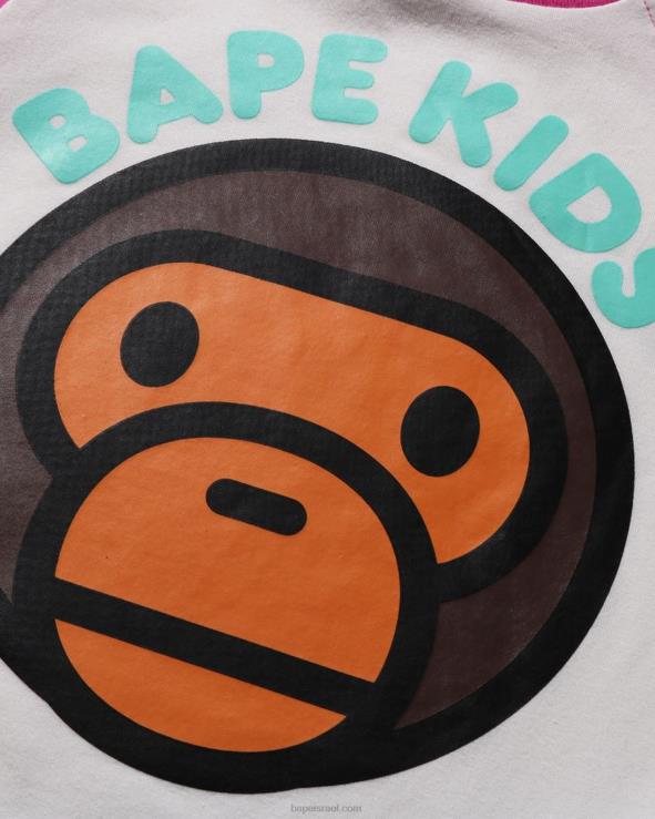 לבן A Bathing Ape 644LV1603 ילדים בגד גוף לתינוק מילו