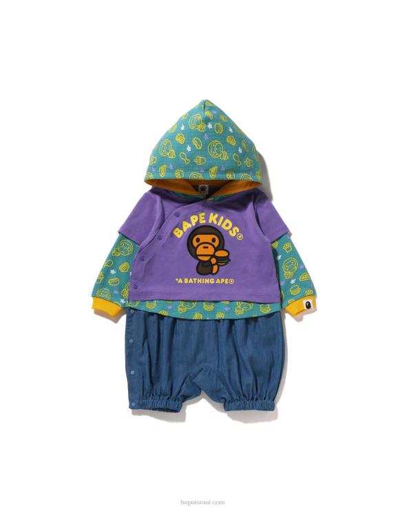 סָגוֹל A Bathing Ape 644LV1605 ילדים בייבי מילו ג'אנק פוד בשכבות