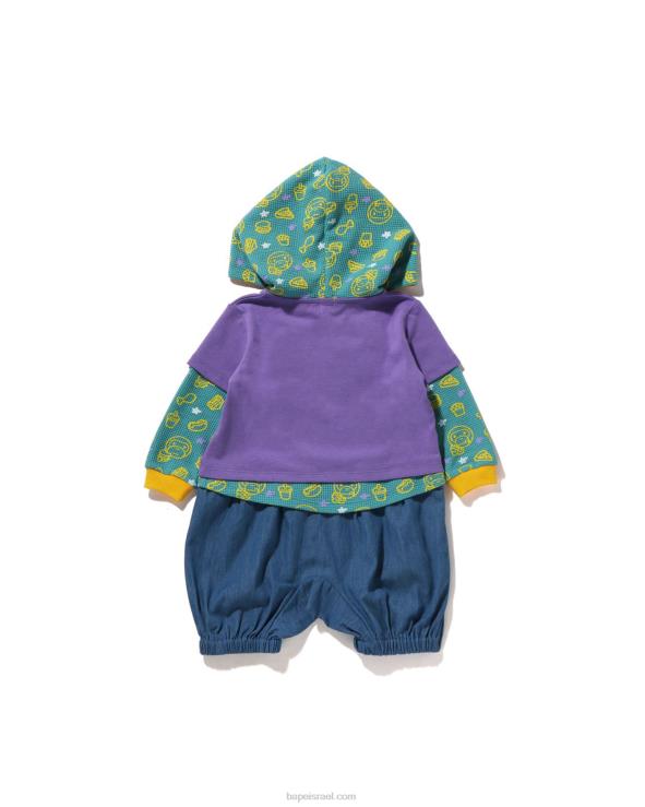 סָגוֹל A Bathing Ape 644LV1605 ילדים בייבי מילו ג'אנק פוד בשכבות