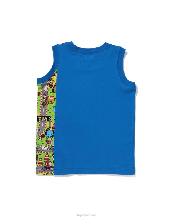 כְּחוֹל A Bathing Ape 644LV1609 ילדים גופיית בייבי מילו מירוץ