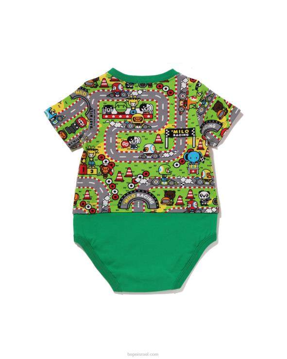 בַּרֶקֶת A Bathing Ape 644LV1611 ילדים בגד גוף מירוץ בייבי מילו