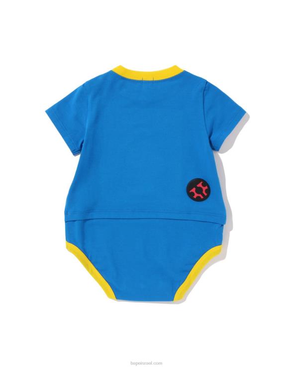כְּחוֹל A Bathing Ape 644LV1615 ילדים בגד גוף בשכבות תינוק מילו אייל