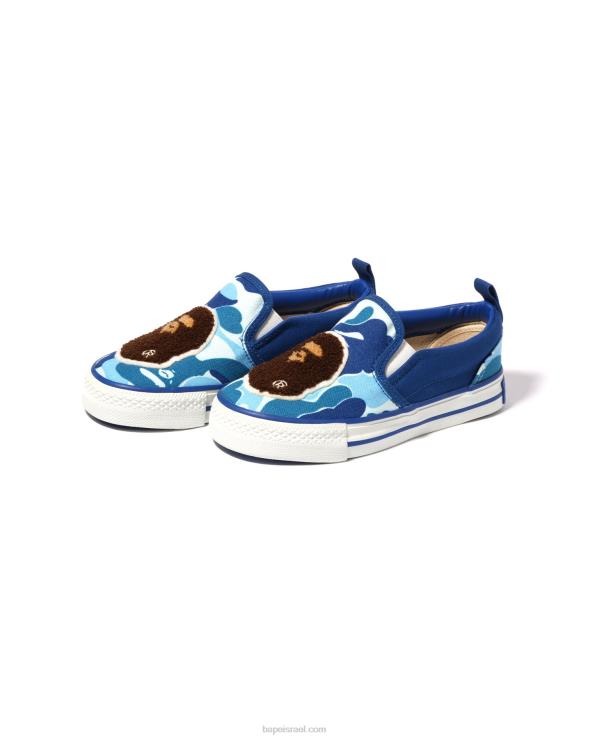 כְּחוֹל A Bathing Ape 644LV1617 ילדים abc camo head patch slip ons