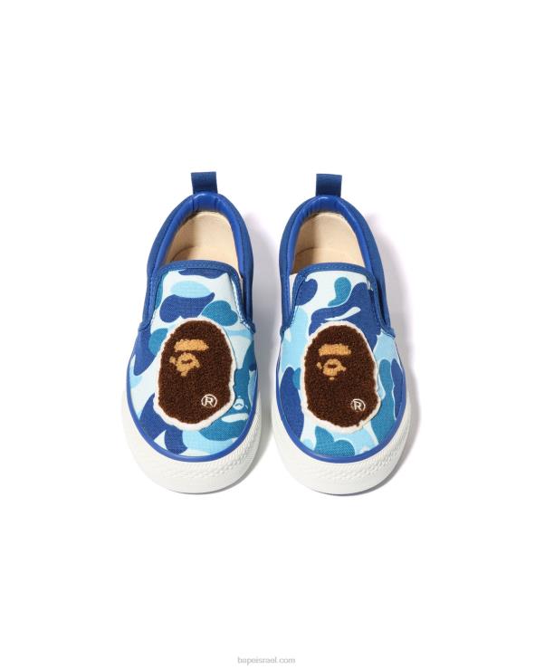 כְּחוֹל A Bathing Ape 644LV1617 ילדים abc camo head patch slip ons