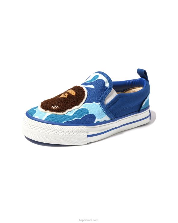 כְּחוֹל A Bathing Ape 644LV1617 ילדים abc camo head patch slip ons