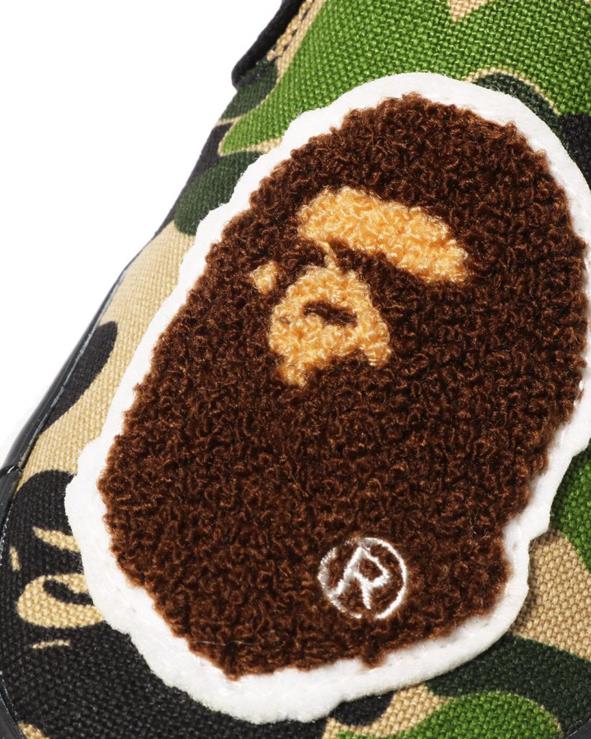 צבא ירוק A Bathing Ape 644LV1618 ילדים abc camo head patch slip ons