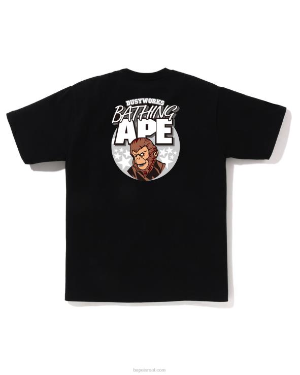 שָׁחוֹר A Bathing Ape 644LV161 גברים טי
