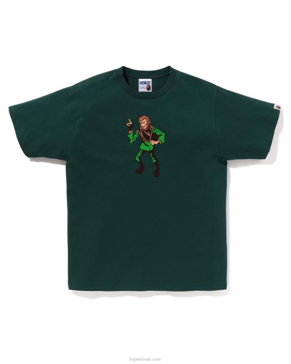 צבא ירוק A Bathing Ape 644LV162 גברים טי