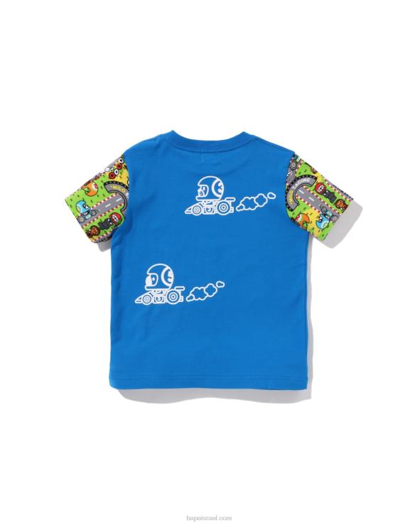 כְּחוֹל A Bathing Ape 644LV1621 ילדים טי בייבי מילו מרוץ חברים