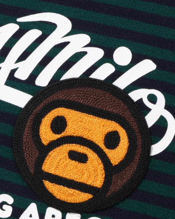 ג'ונגל עמוק A Bathing Ape 644LV1629 ילדים צווארון צווארון של חישוק תיקון תינוק מילו