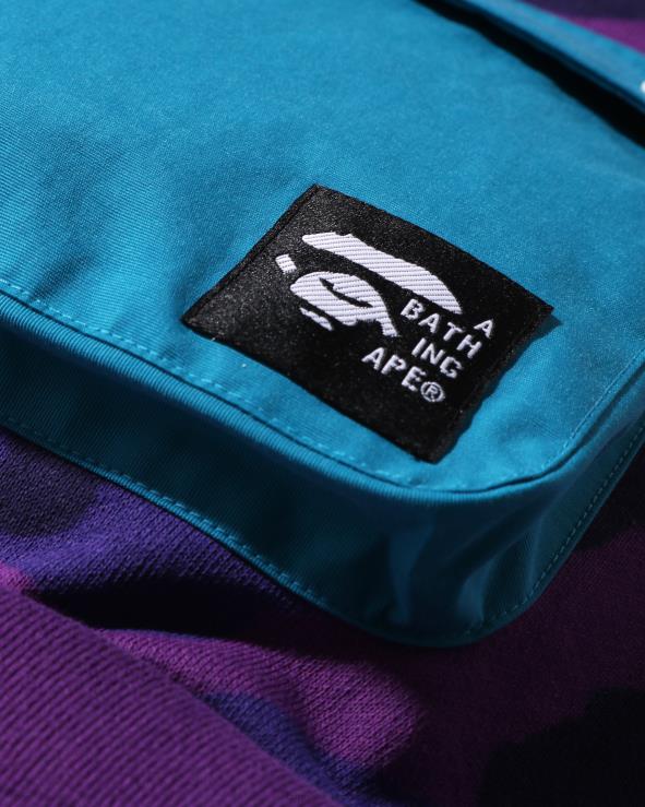 סָגוֹל A Bathing Ape 644LV1634 ילדים כיס camo צבעוני עם צווארון צווארון רופף ג'וניור