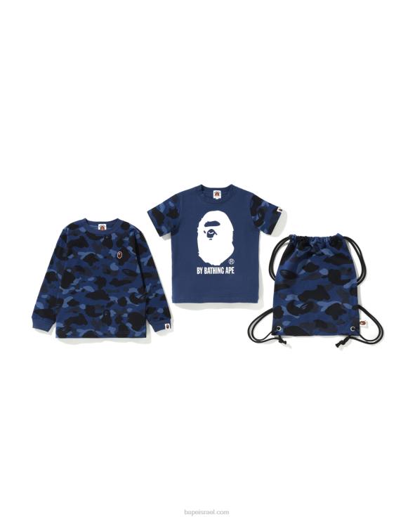 כְּחוֹל A Bathing Ape 644LV1635 ילדים ערכת מתנה בצבע קאמו על ידי רחצה