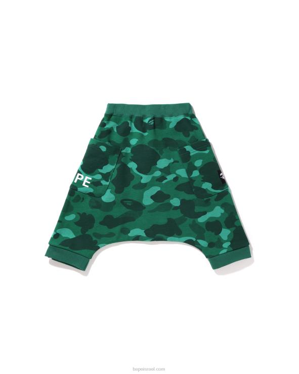 בַּרֶקֶת A Bathing Ape 644LV1637 ילדים מכנסיים קצרים מסוג זיעה קצרים בצבע camo